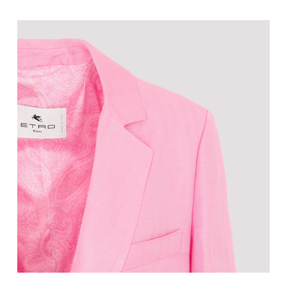 Fuji Single-breasted Blazer In Multicolor