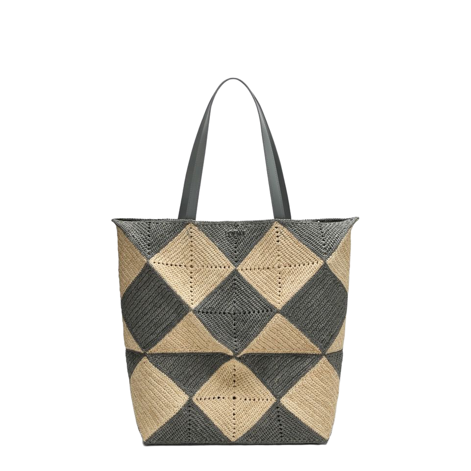 Large Tote Bag in Natural Raffia