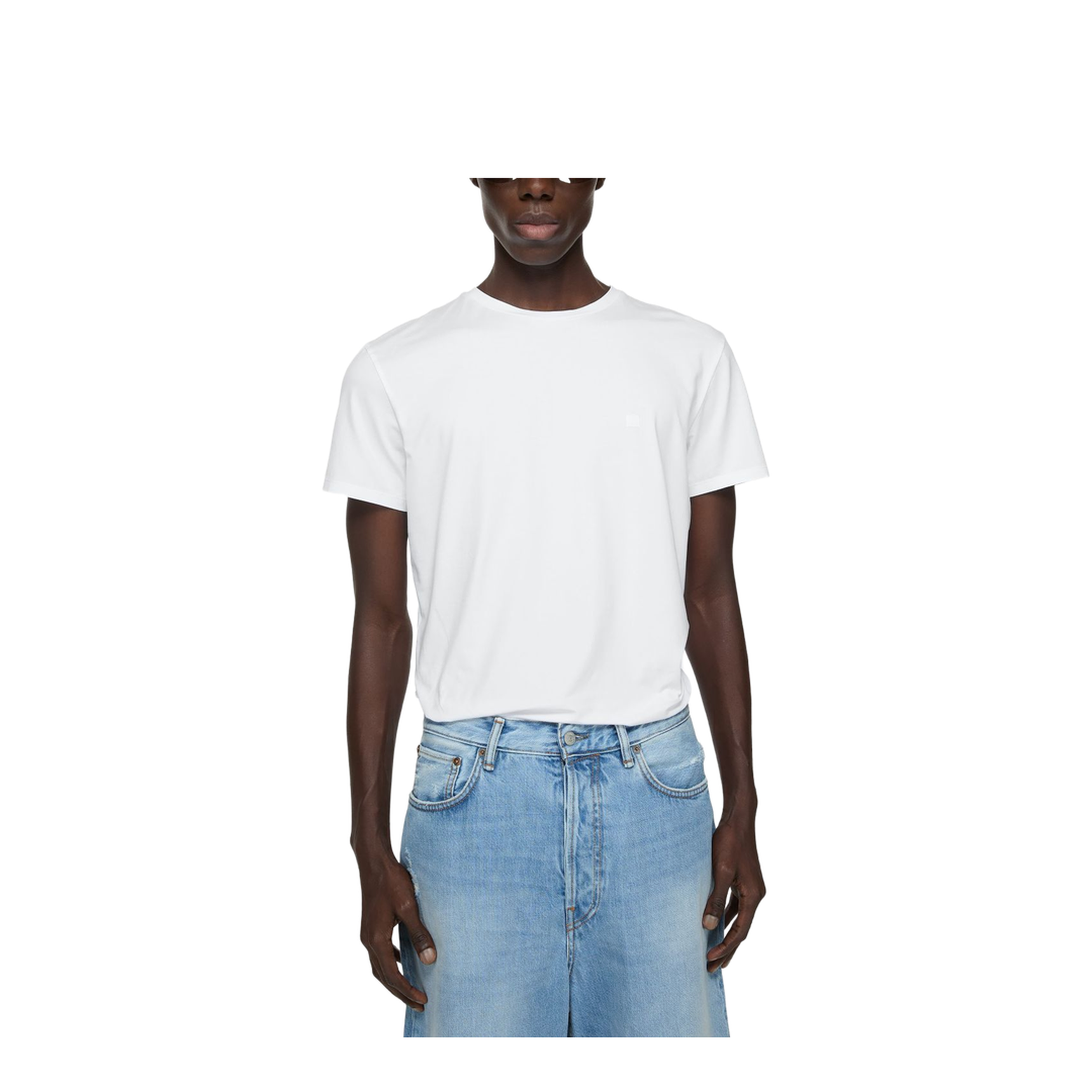 MAYFEYR - Acne - Crew Neck T-Shirt White - CL0309183