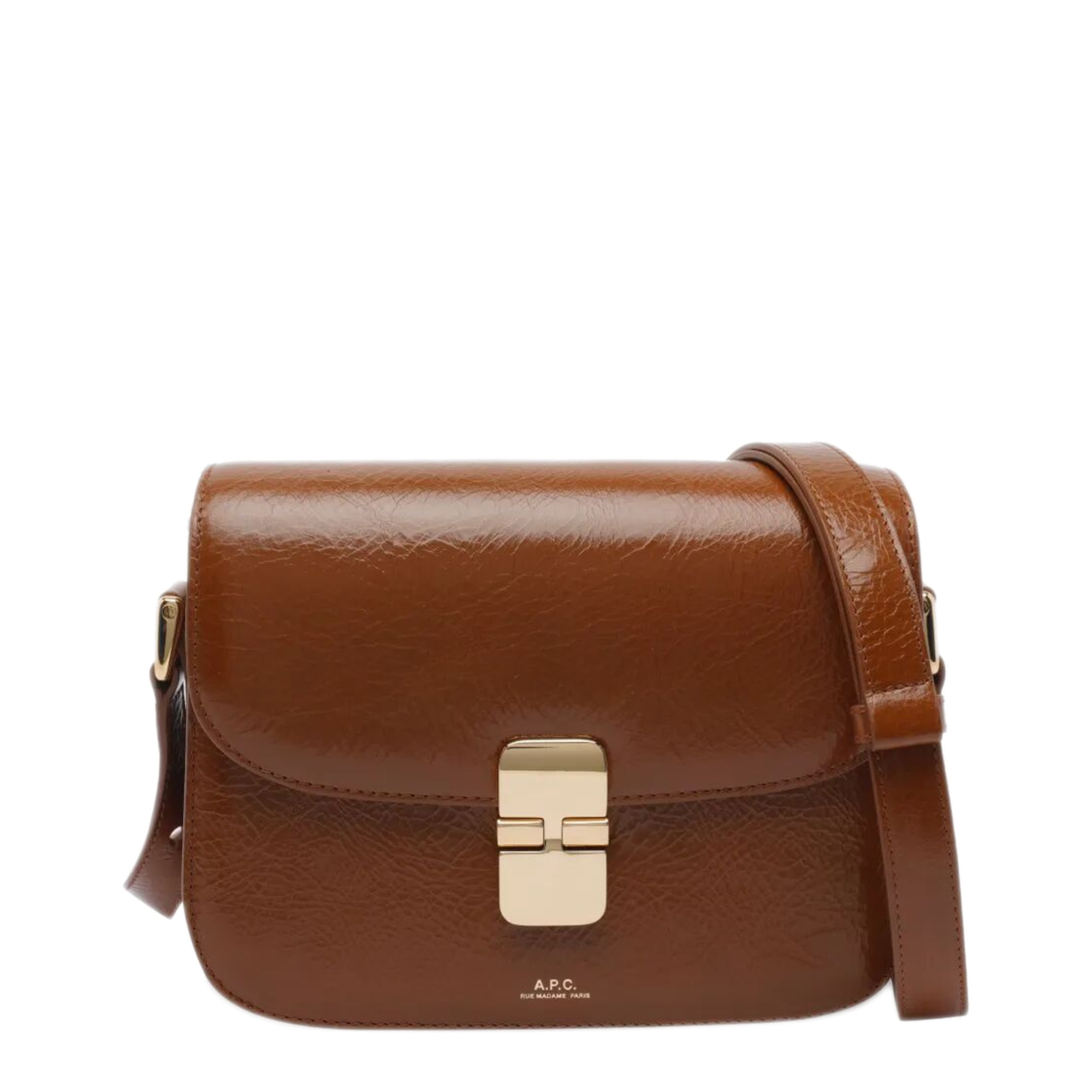 MAYFEYR - A.P.C. - Grace Small Bag In Crinkled Leather - PXCCKF61413