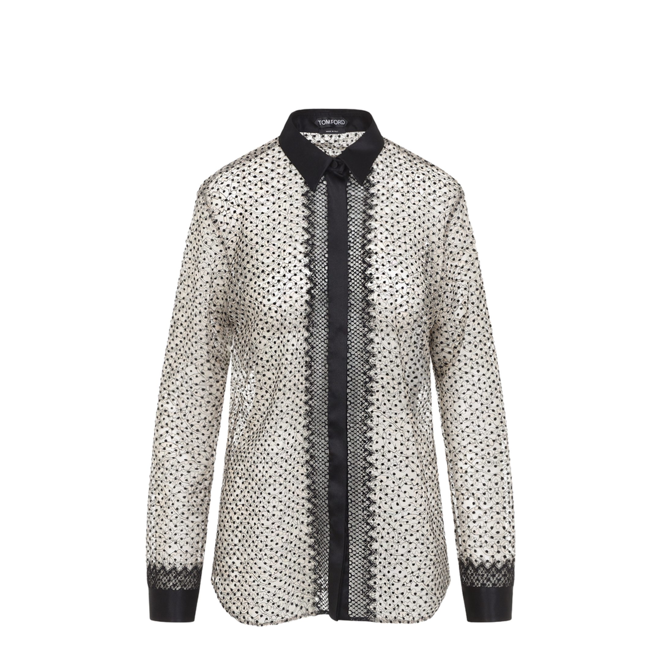MAYFEYR - Tom Ford - Flock Polka Dot Shirt - CA3349FAX1768