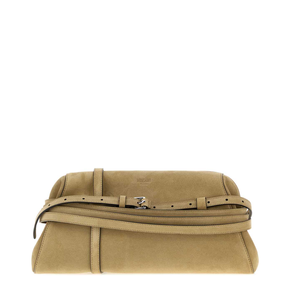 MAYFEYR - Moschino - Beige Suede Crossbody Bag - MC4049PP0POF010A