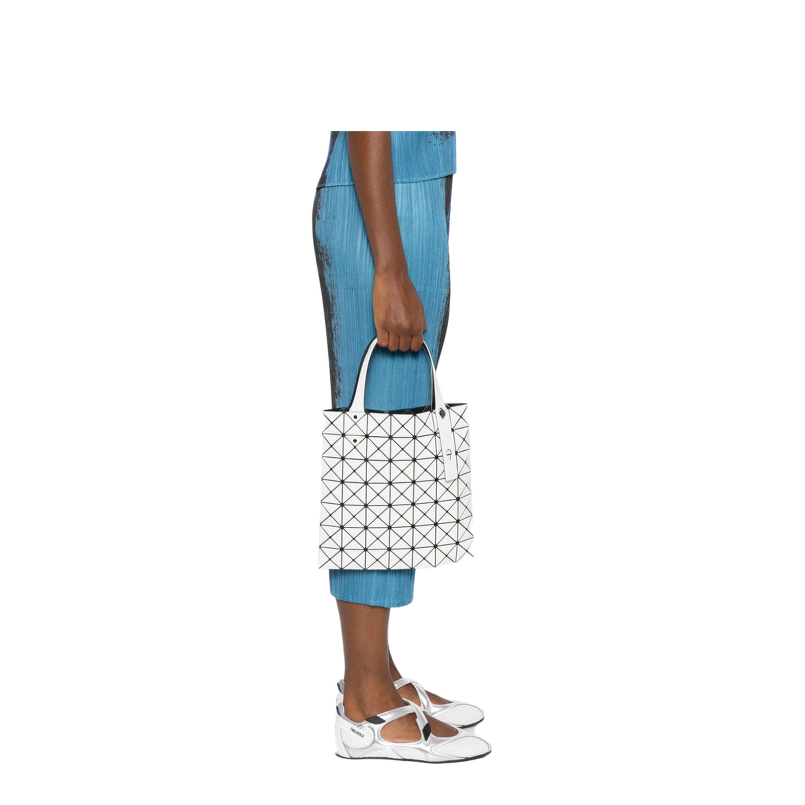 Prism Tote Bag In Shiny Synthetic Leather
