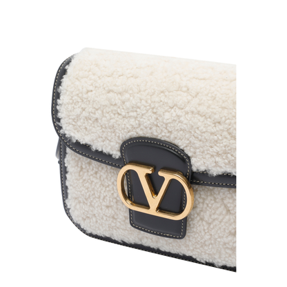 9 To 5 Small Sheraling And Leather Shoulder Bag