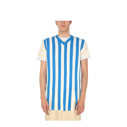 MAYFEYR - Sunnei - Sweater With Striped Pattern - SN1PXM008001TTF01WHITETURQUOISE
