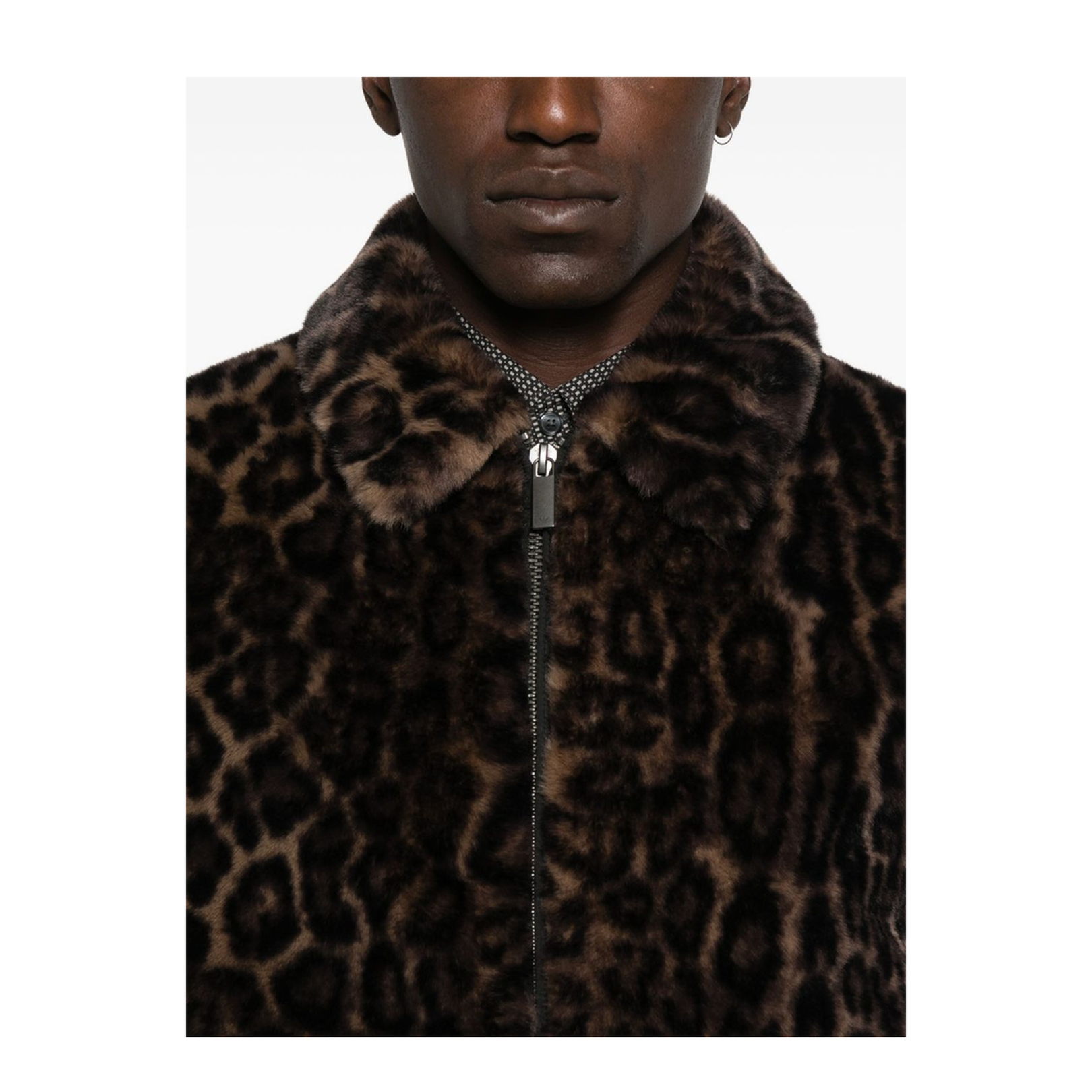Animal-print Faux-Fur Blouson