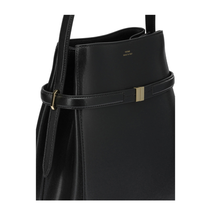 MAYFEYR - Toteme - Small Leather Shoulder Bag - 244WAL0048LE0025001BLACK