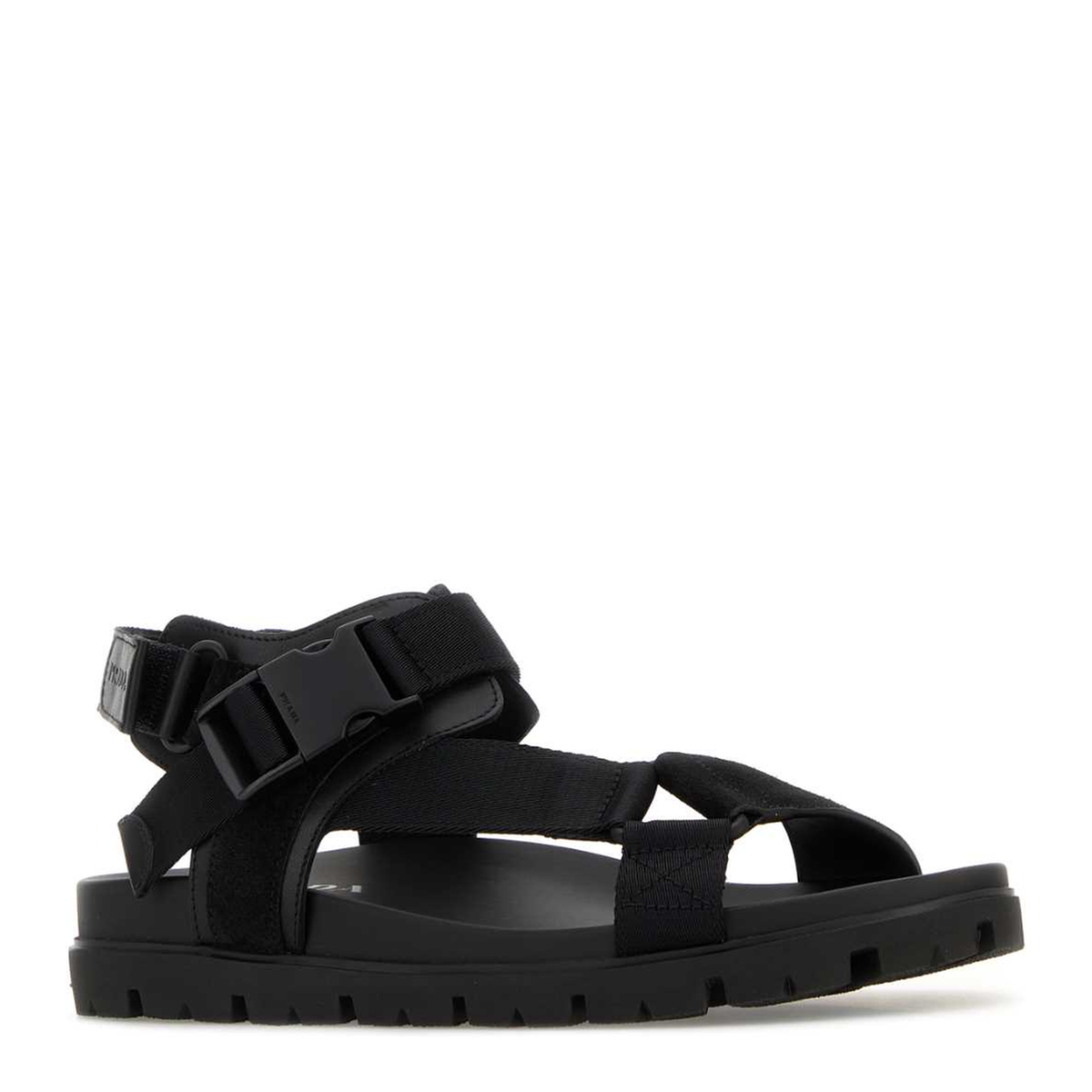 MAYFEYR - Prada - Black Fabric And Suede Sandals - 2X3177FG0003ZOEF0002