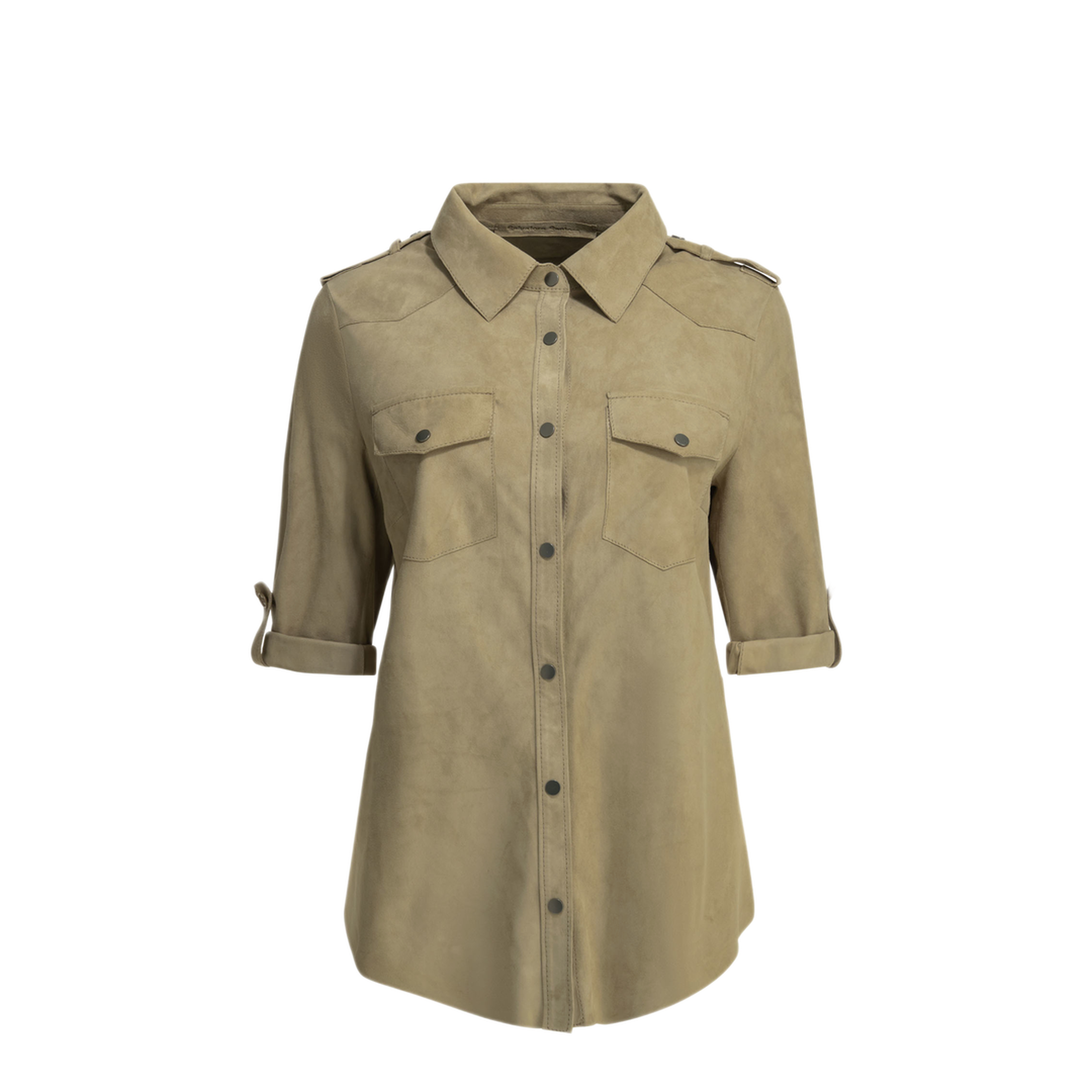 MAYFEYR - Salvatore Santoro - Casual Suede Shirt - 50150DCAMBEIGE