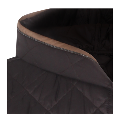 Padded Vest Nylon Brown