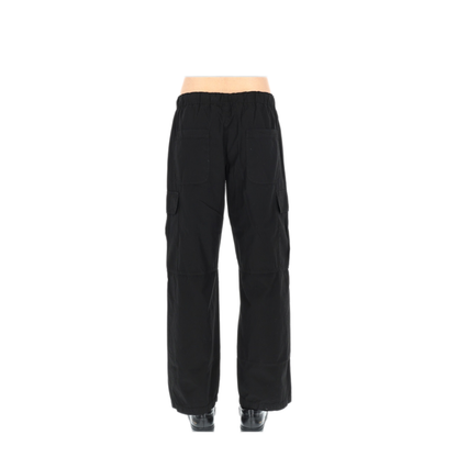 MAYFEYR - Palm Angels - Cargo Trousers Curved Logo - PMCF037S26FAB0011003
