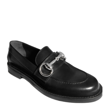 MAYFEYR - Gucci - Black Shiny Leather Flat Shoes - 87518017X001000