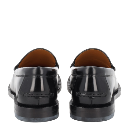 Black Loafer with Removable Detail