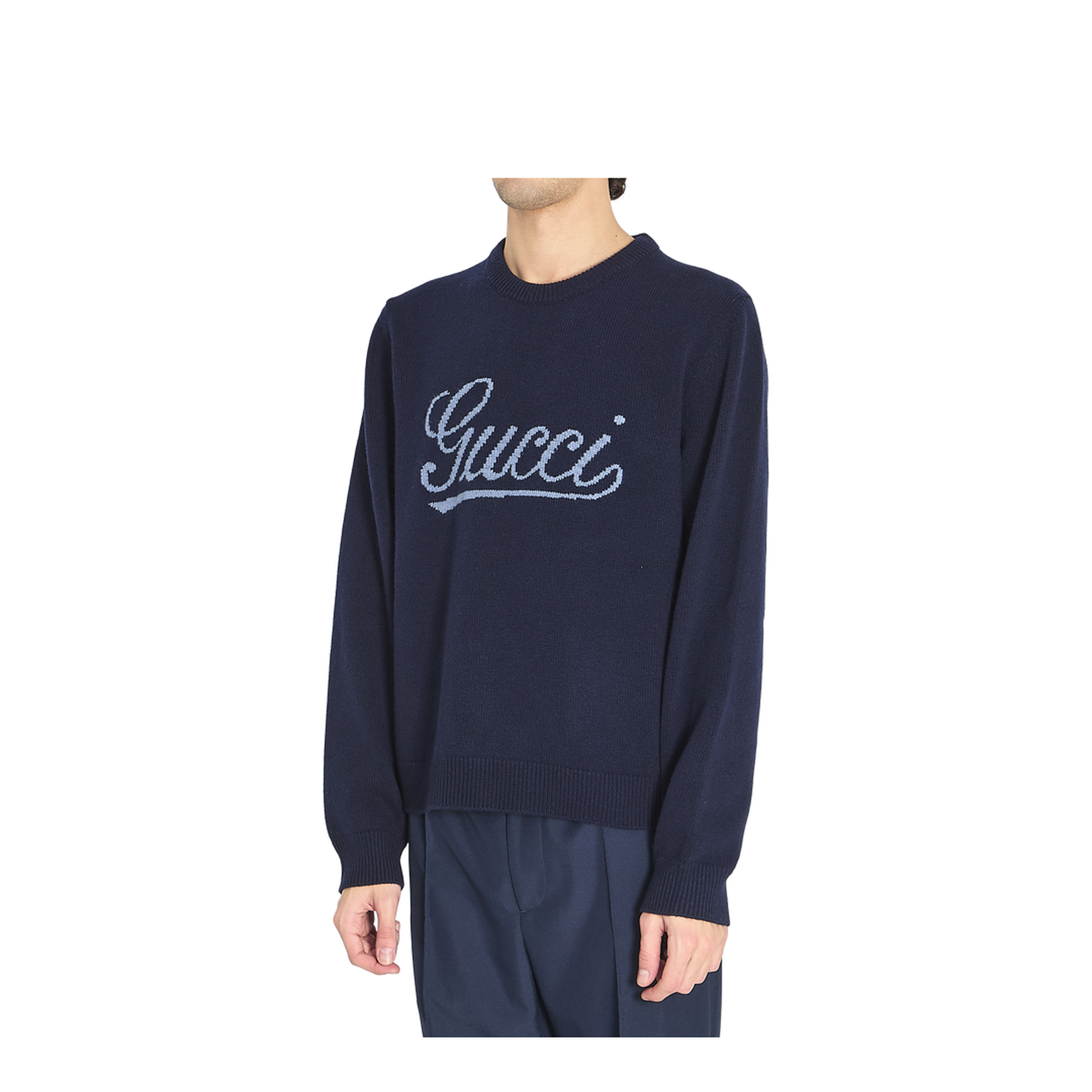 Midnight Blue Wool Sweater