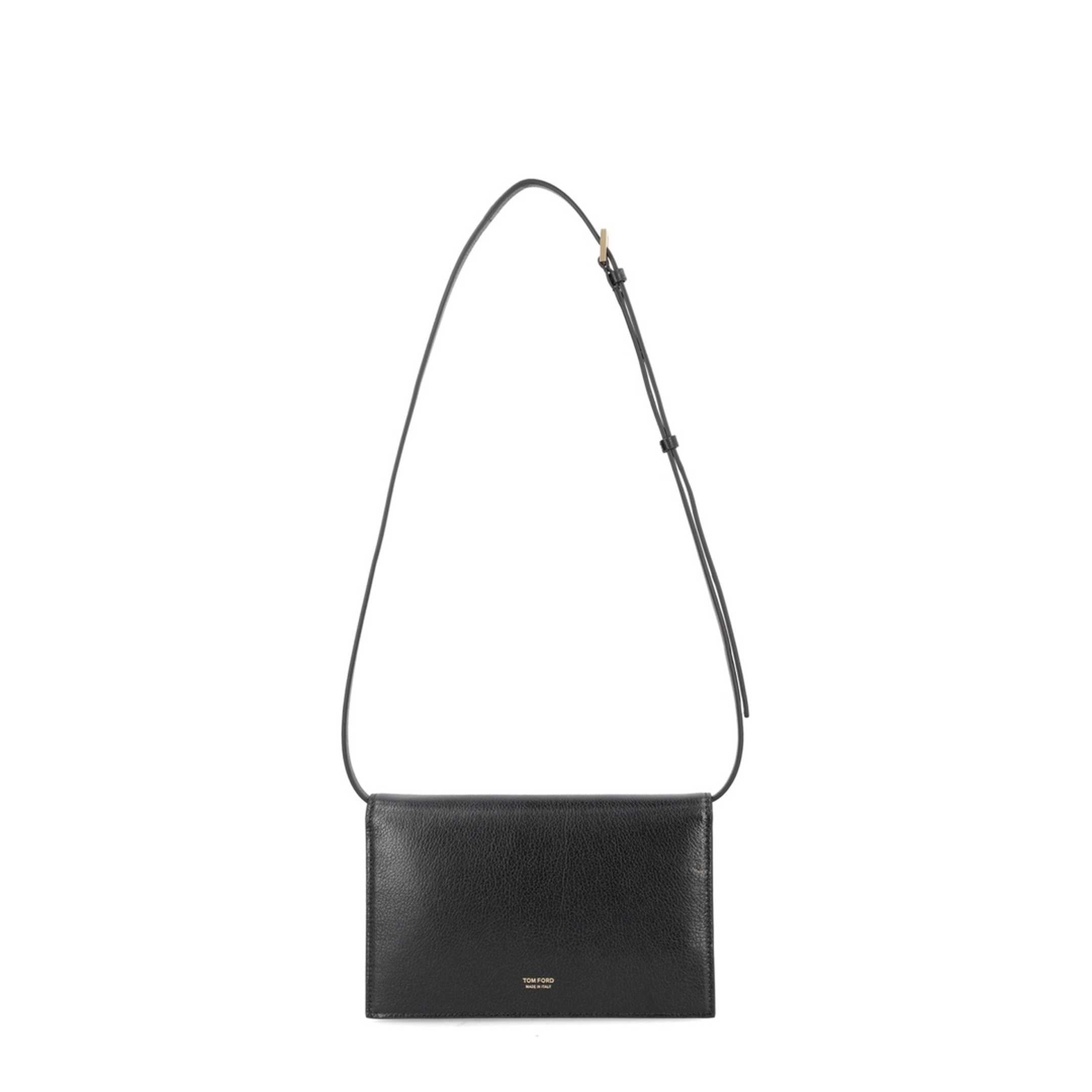 Aube Supple Grain Leather Mini Shoulder Bag - Black