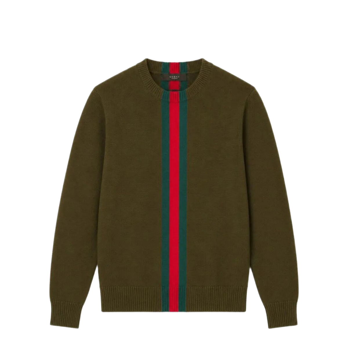 Web Stripe Wool Sweater For Girl