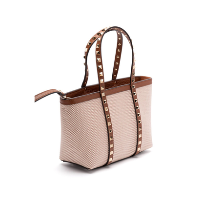 Rockstud Canvas Mini Tote