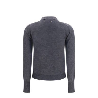 MAYFEYR - Golden Goose - Long Sleeve Merino Wool Polo - GWP01354P00104160318