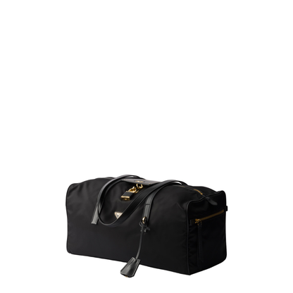 Large Re-Nylon Top-Handle Bag with Lock