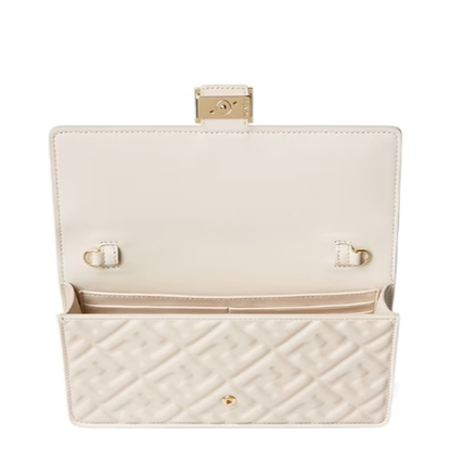 Wallet On Chain Baguette Leather White