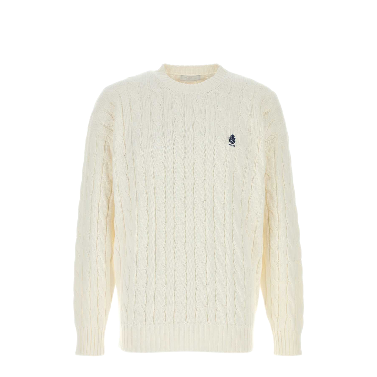 MAYFEYR - Prada - White Cotton Sweater - UMF304SOOO19VLF0009