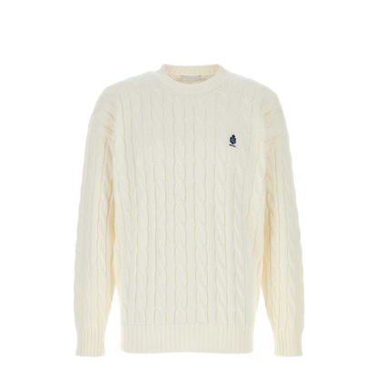MAYFEYR - Prada - White Cotton Sweater - UMF304SOOO19VLF0009
