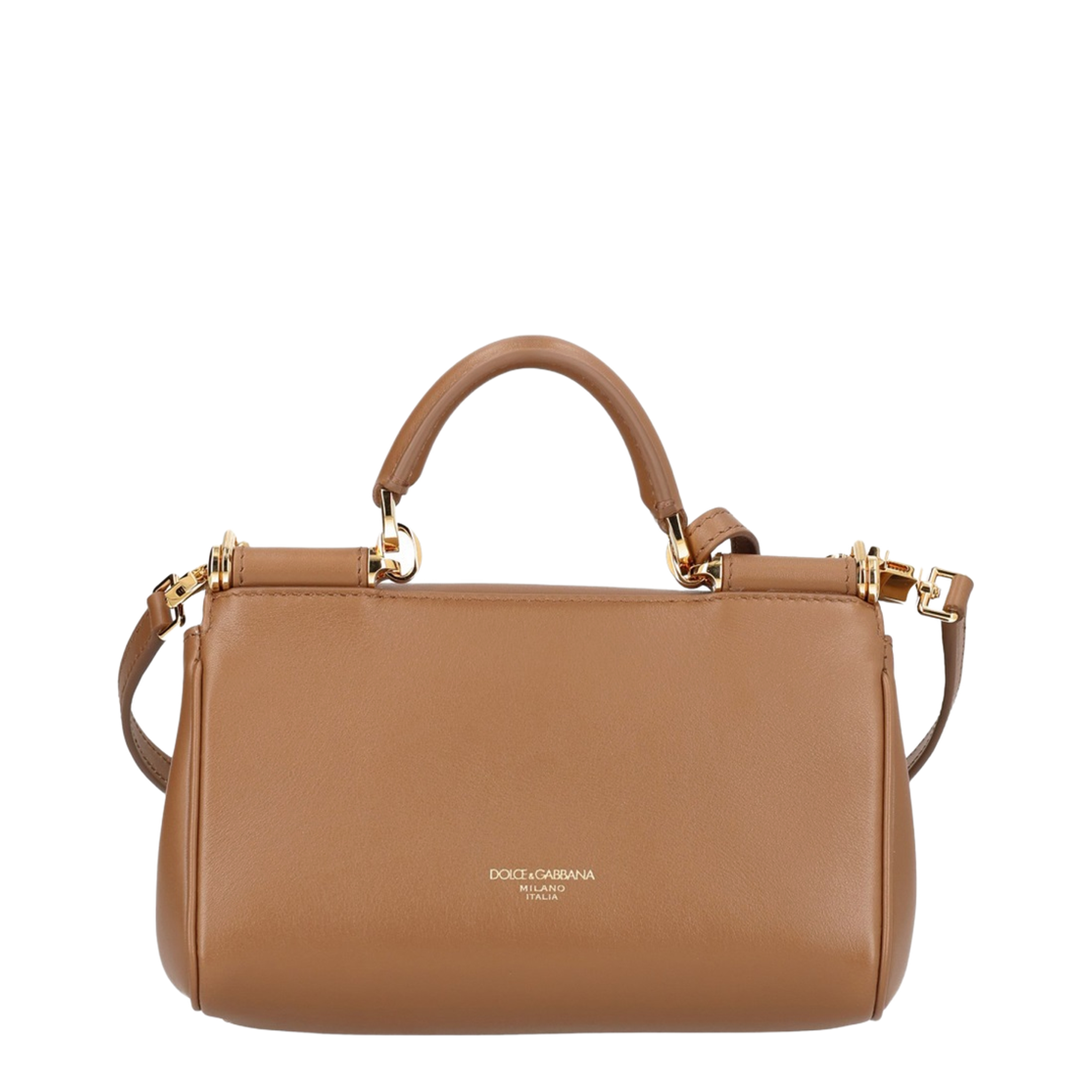 My Sicily Mini Plongé Calfskin Handbag - Brown