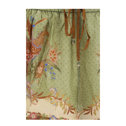 MAYFEYR - Zimmermann - Indra Relaxed Silk Drawstring Shorts - 3497ASS262