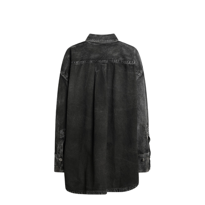 MAYFEYR - The Attico - Black Washed Denim Shirt - 260WCB0006CCC129WS414