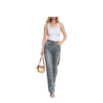 Barocco Pattern Jeans