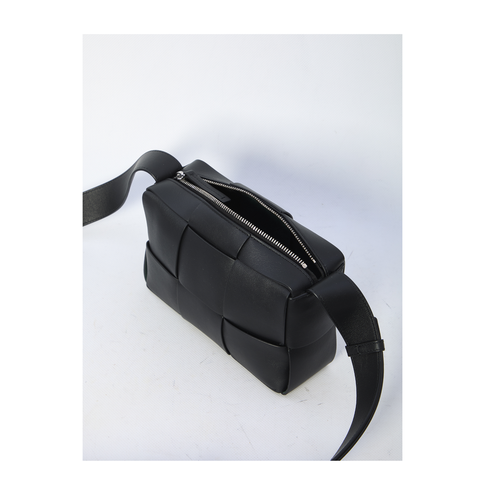 Arco Small Leather Camera Bags - Black