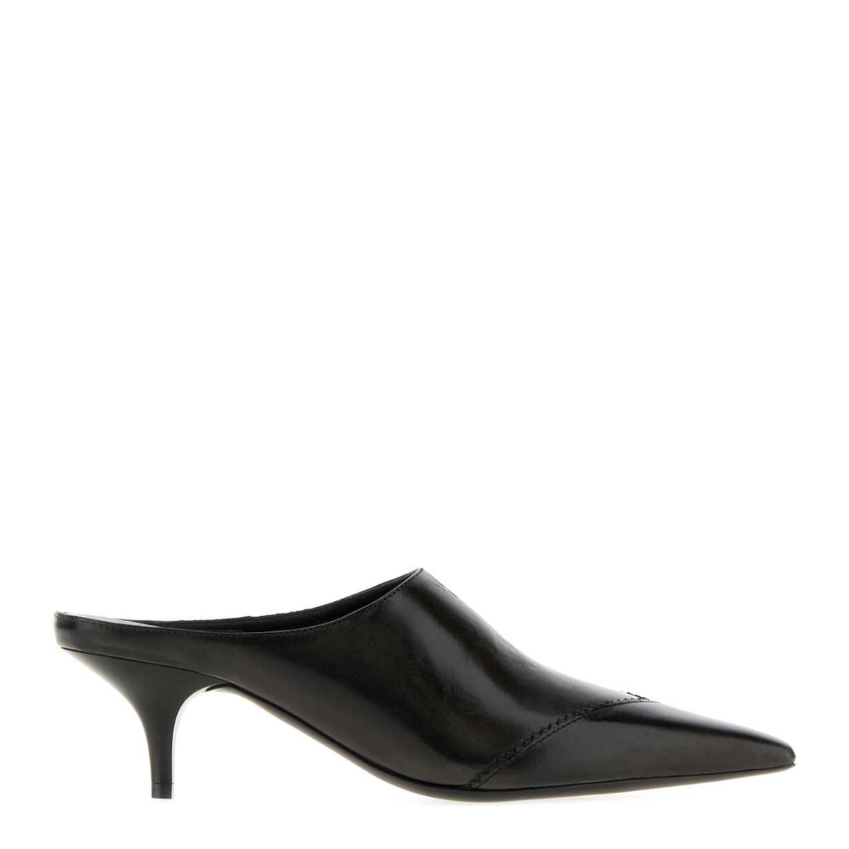 MAYFEYR - Miu Miu - Slate Leather Mules - 5R785EF055537F0002