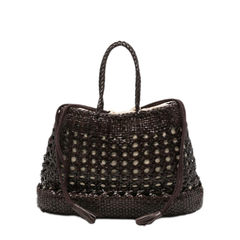 Calf Leather Tote - Dark Brown