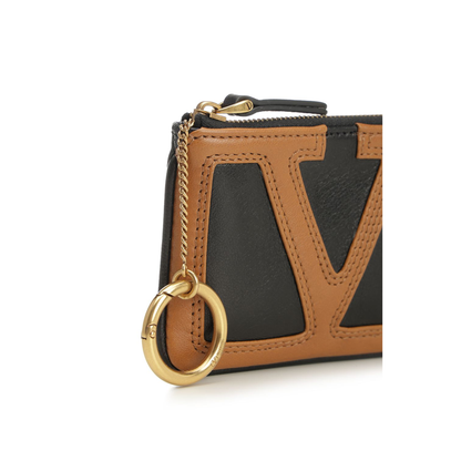 Viva Superstar Leather Key Ring - Black