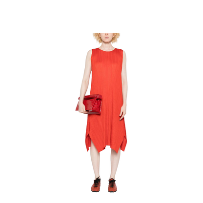 Pleated Midi Dress
