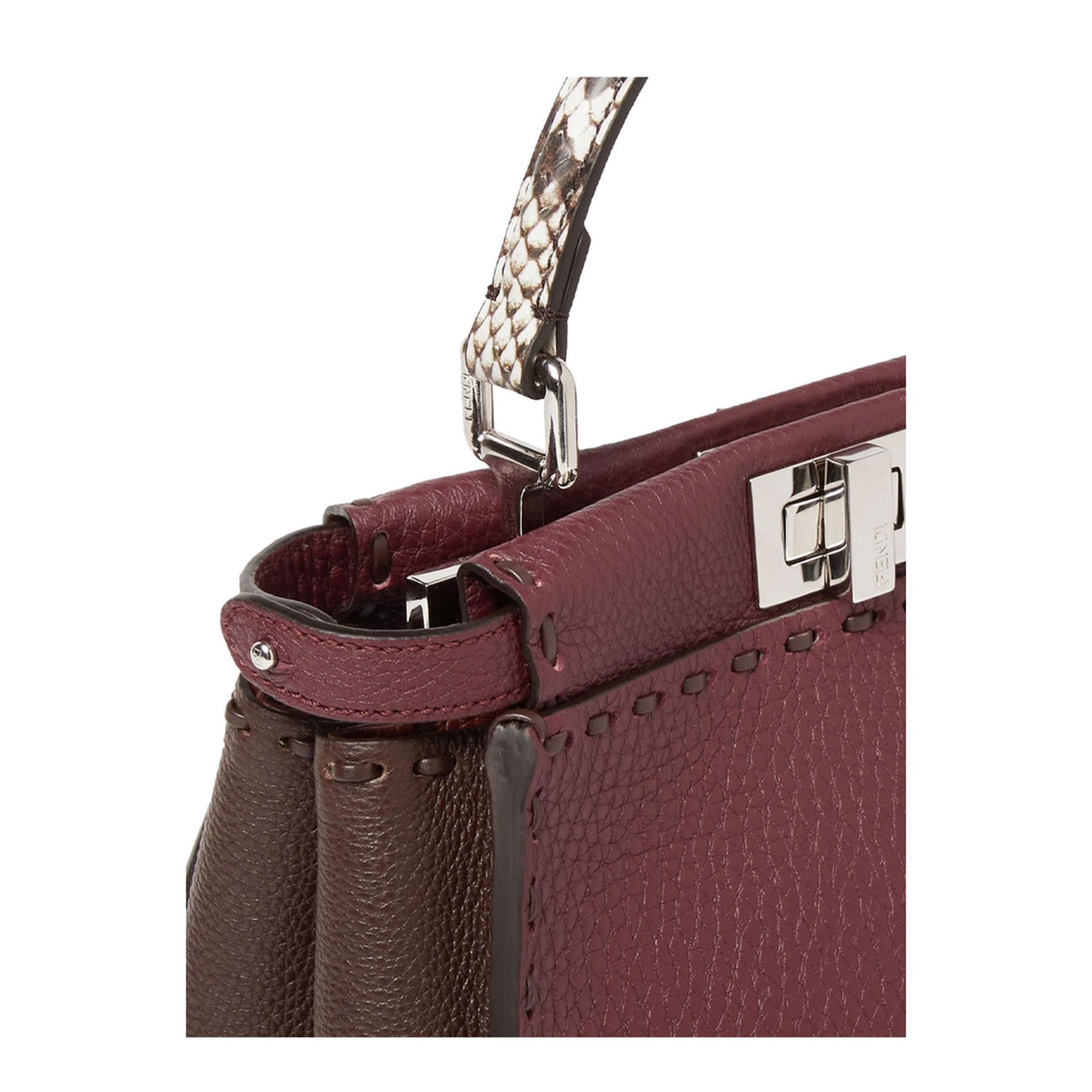 MAYFEYR - Fendi - Two-Tone Peekaboo Mini Bag - 8BN244AWP3