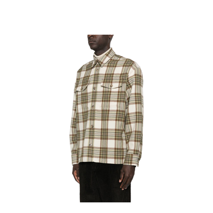 Wool Checked Overshirt