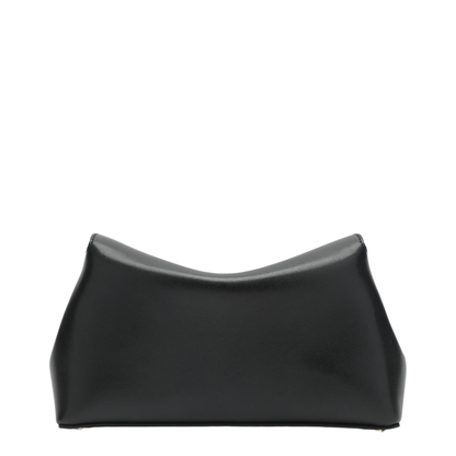 MAYFEYR - Toteme - Black Leather T-Lock Clutch Bag - 234-WLGBG419LE0025001