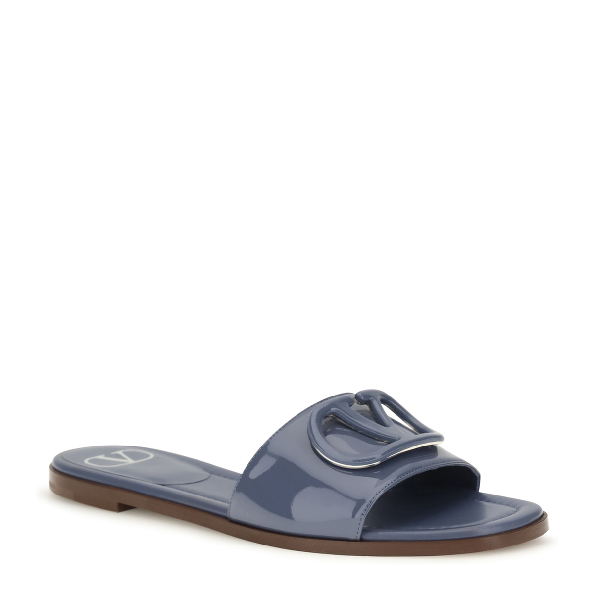 MAYFEYR - Valentino - Vlogo Patent Leather Slide Sandals - 9W2S0BD5DUWIL4
