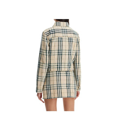 Burberry cropped checkered jacket for