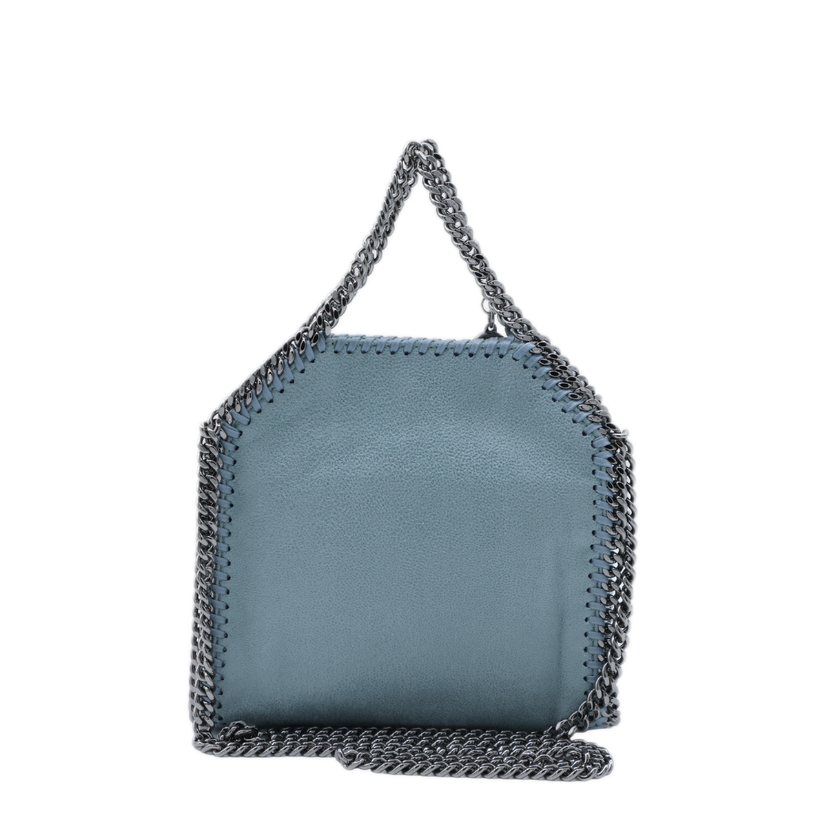 Falabella Tiny Faux Leather Crossbody Bag - Light Blue