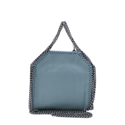 Falabella Tiny Faux Leather Crossbody Bag - Light Blue