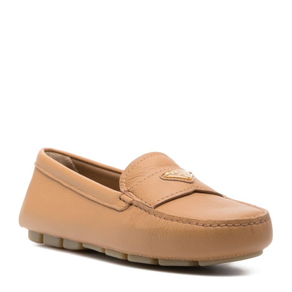 MAYFEYR - Prada - Triangle-Logo Leather Driving Loafers - 1DD082F005ATGF0018