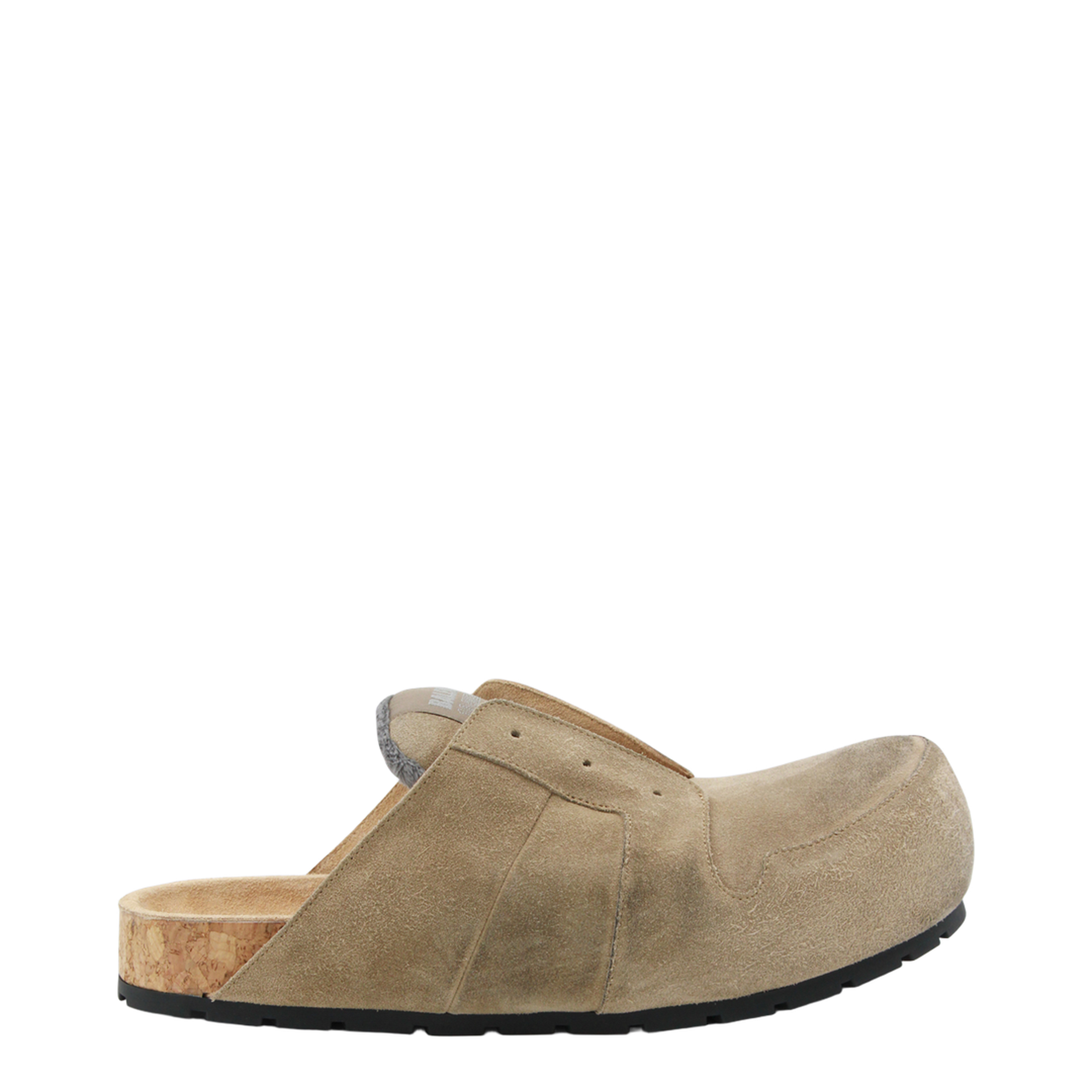 Dumbo Sabot in Distressed Suede Calfskin