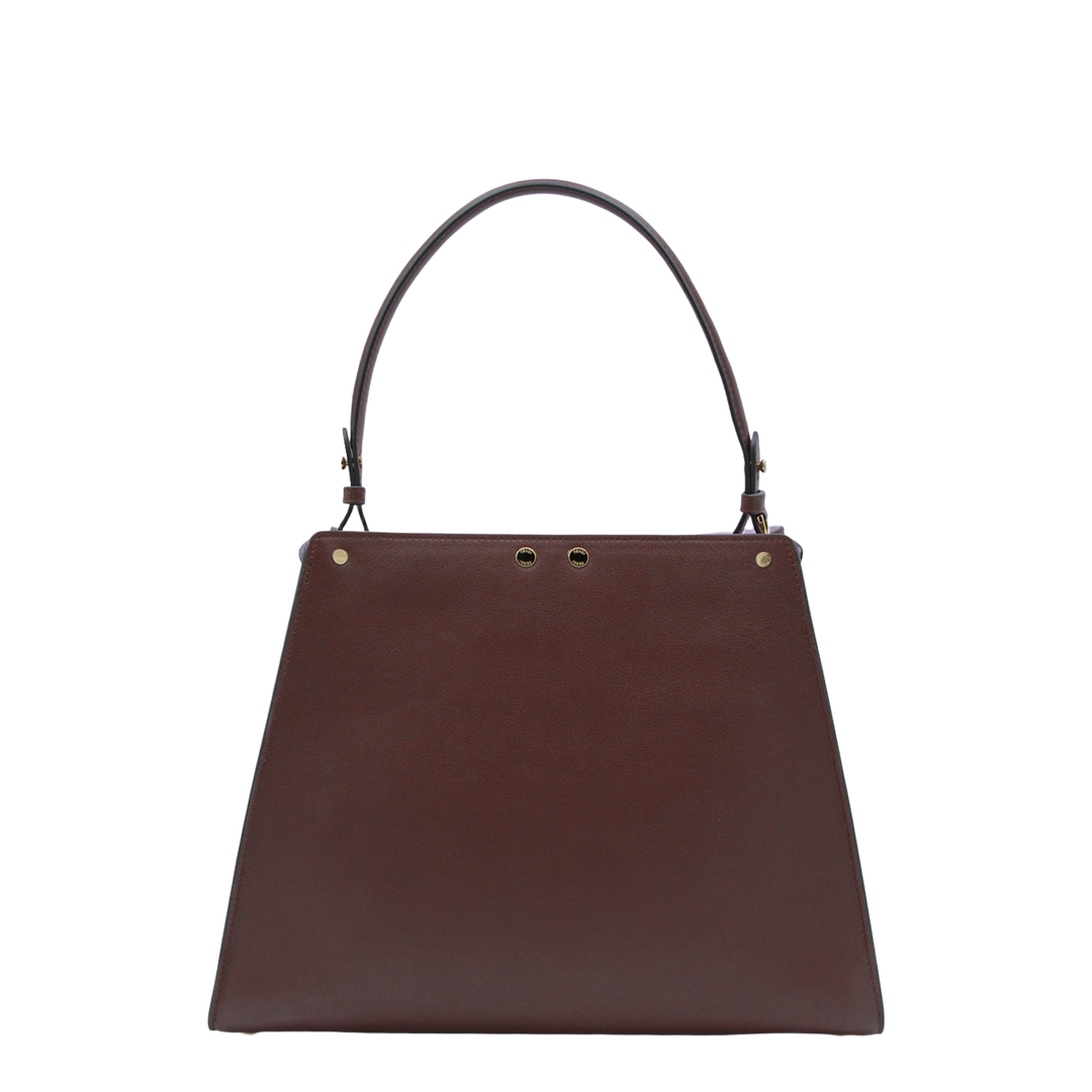Way Medium Calfskin Top Handle Bag - Dark Brown