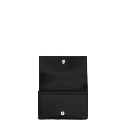 Black Leather Business Card Holder
