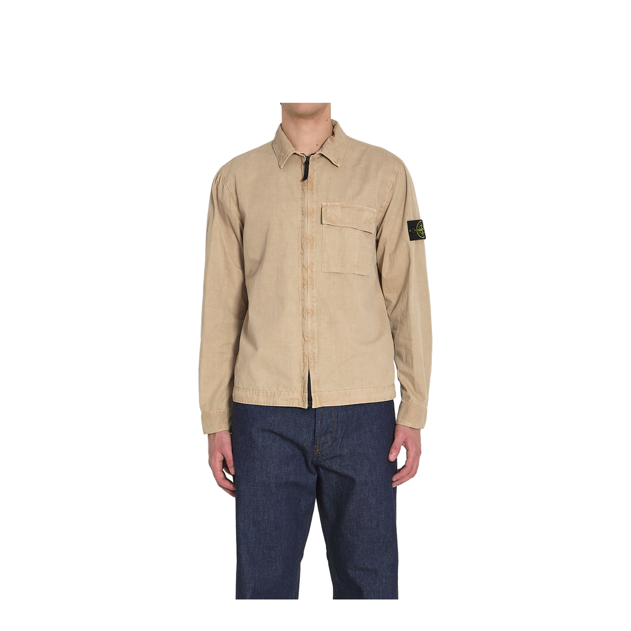 Brushed Organic Cotton Canvas Overshirt