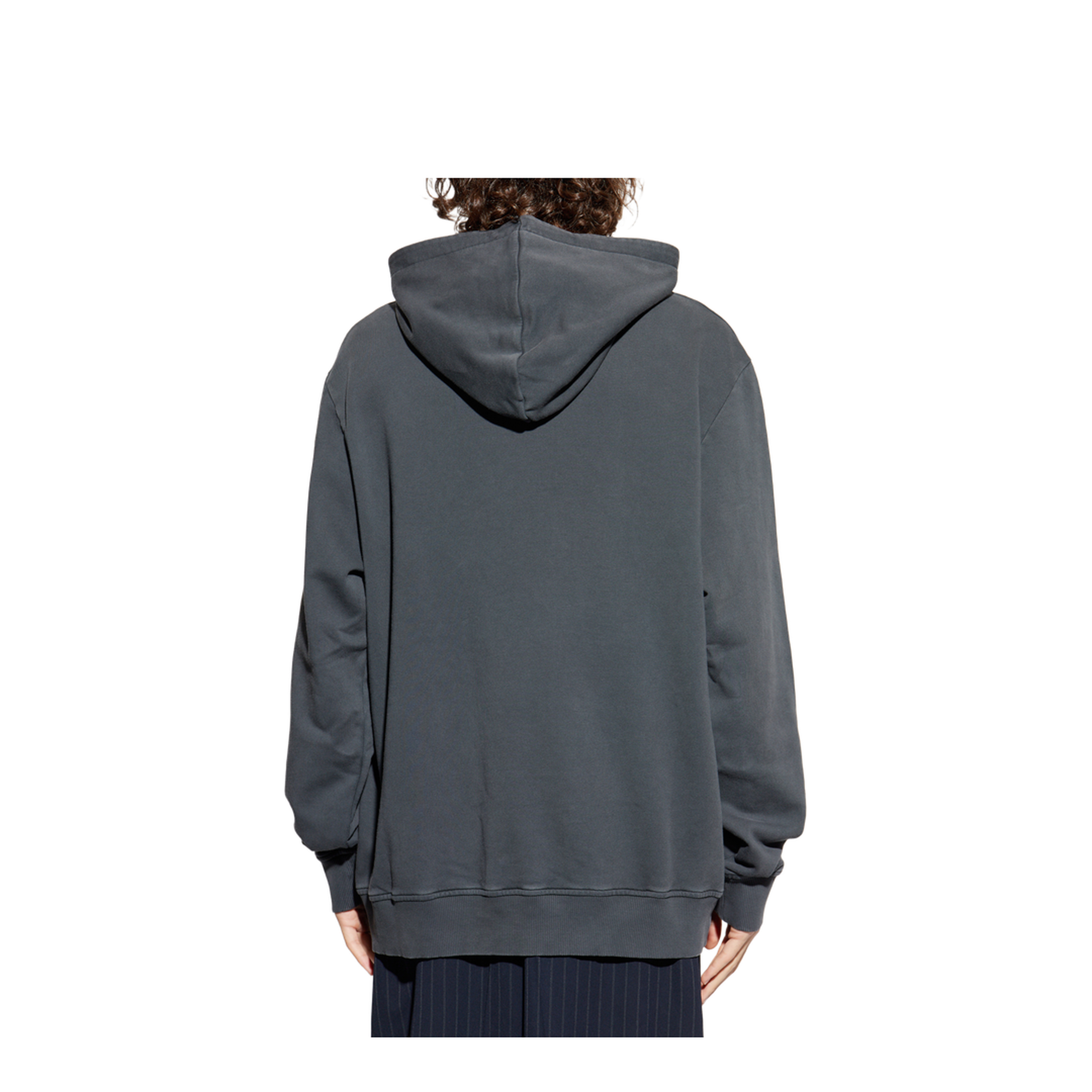 Vintage Embroidered Hoodie Grey