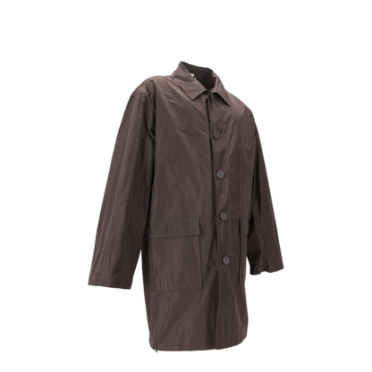 MAYFEYR - Thom Browne - Logo-Print Single-Breasted Coat - MOT099PF0967025
