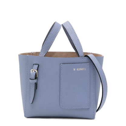 Soft Bucket Nano Bag Millepunte Calf Leather - Hydrangea Blue